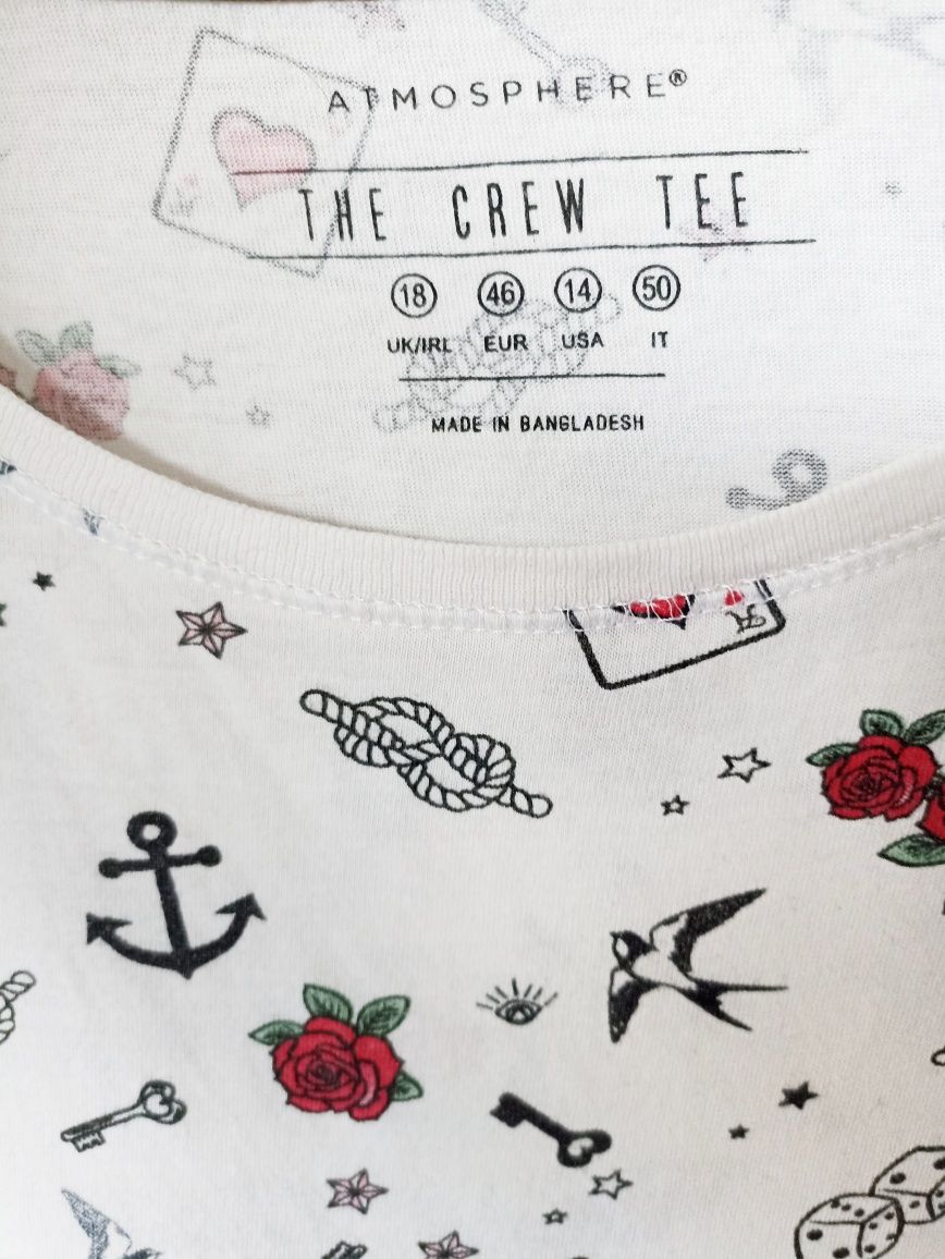 Atmosphere The Crew Tee 46 koszulka z wzorem- tatuaże