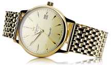 Złoty zegarek Atlantic 14k 585 z bransoletą męski Wrocław