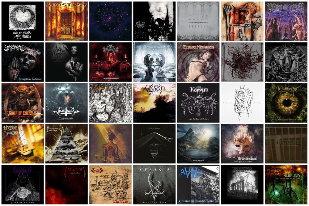 115 CD DVD Vinil Black Death Gothic Doom Folk Viking Heavy Metal CDs