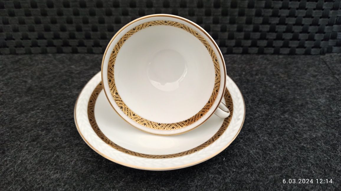 Porcelana Śląska Carl Tielsch DUO Mokka Alt Wasser Stary Zdrój