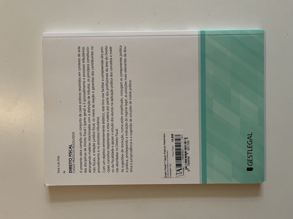 Livros de casos práticos resolvidos de Direito Fiscal