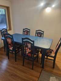 Komplet stół i 6 krzeseł