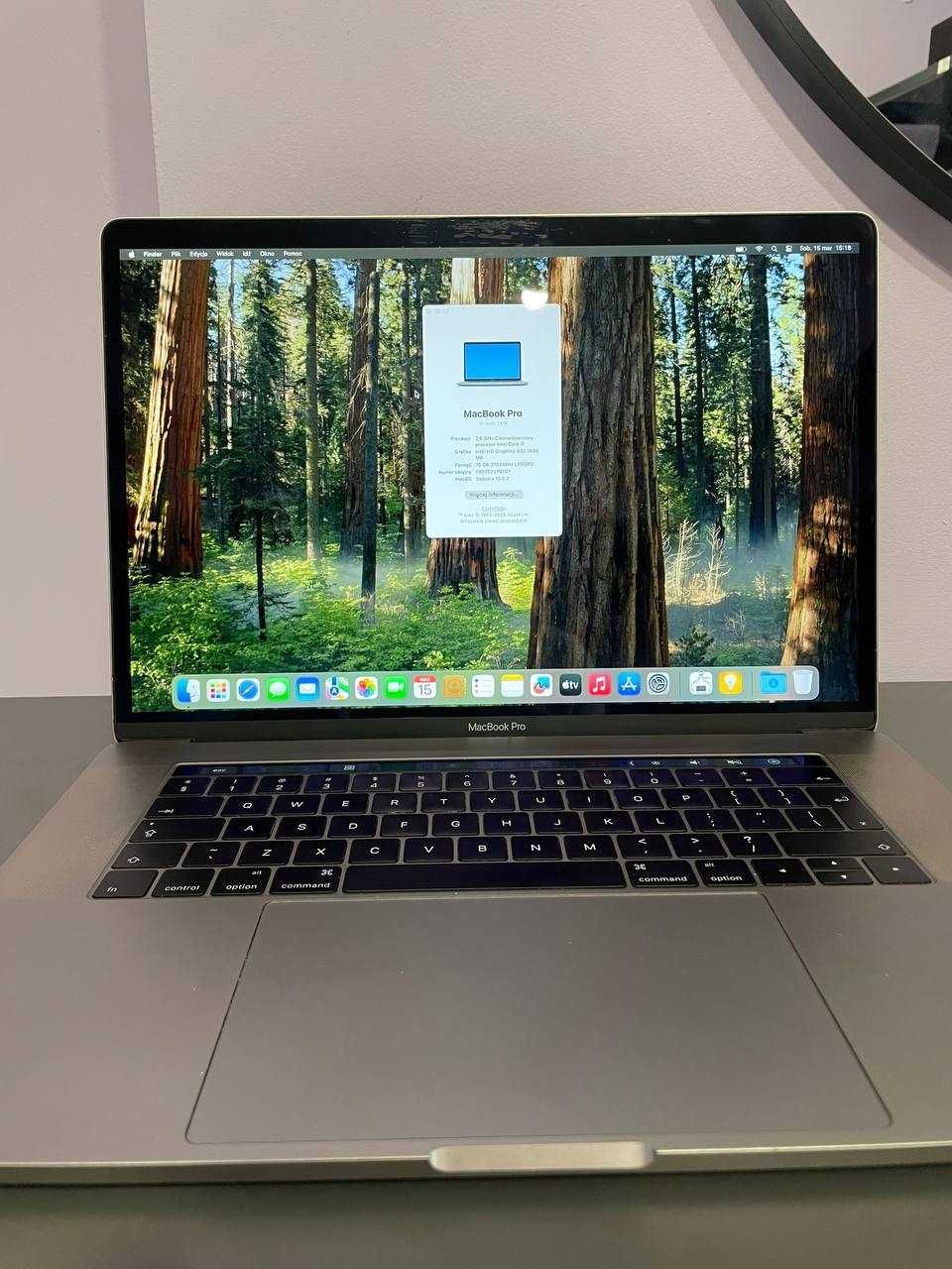 Macbook Pro 15" i7 512GB/16GB 150 Cykli A1707 Ideal