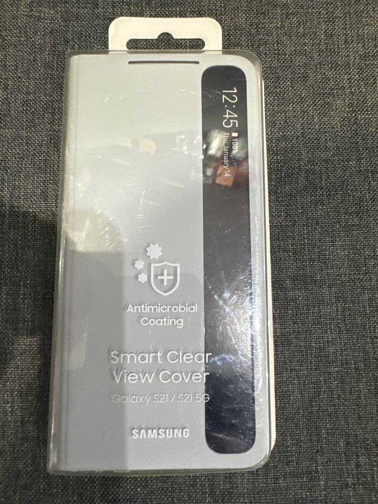 Etui Samsung Smart Clear View Cover Galaxy S21 /S21 5G białe