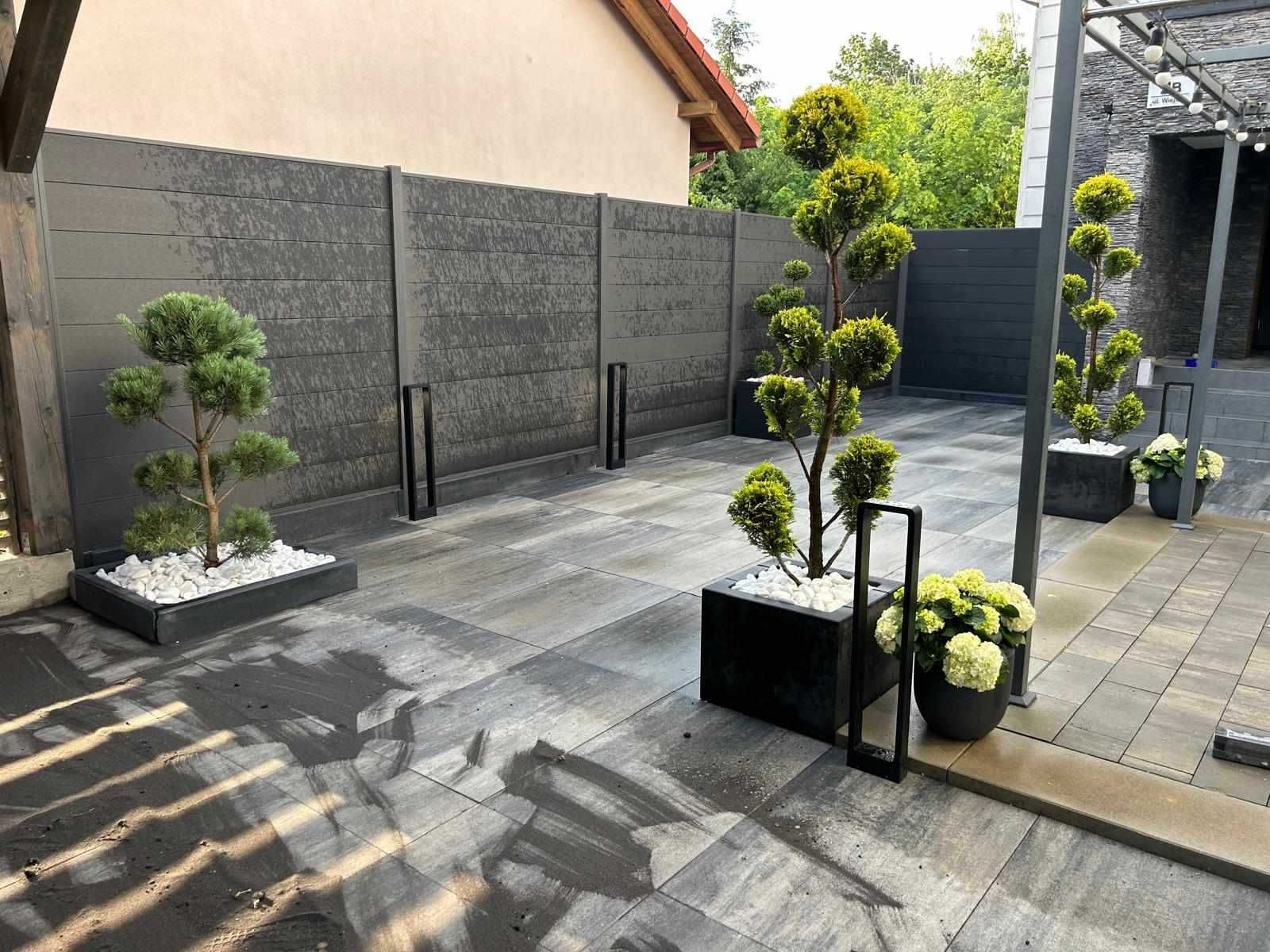 Ogrodzenie kompozytowe ,Słupek aluminiowy , Kompozyt ,ogrodzenie pełne