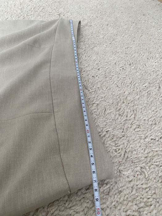 Szara zielone spódnica midi do kolan tulipan litera A slegancka XL 42