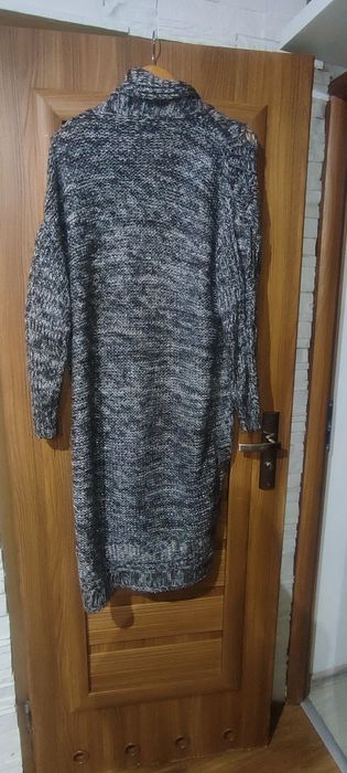 Śliczny szary kardigan zapinany na guzik rozm XXL