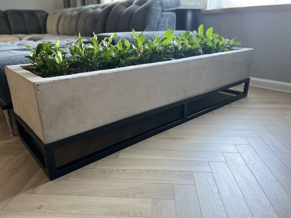 Doniczka donica betonowa duża kwietnik beton architektoniczny