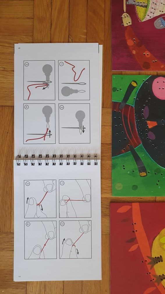 Zestaw artystyczny - Wyszywanie Czarownica DJECO Cartes a broder