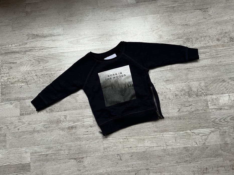 Lager 157 bluza chłopięca 90 / 92 cm ocieplana bawełniana czarna