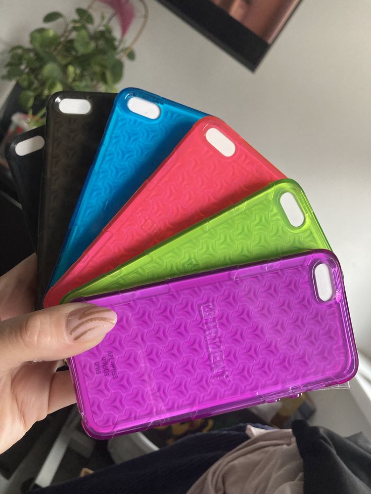 6 sztuk etui na iphone 5 5s plus ochronna folia na ekran