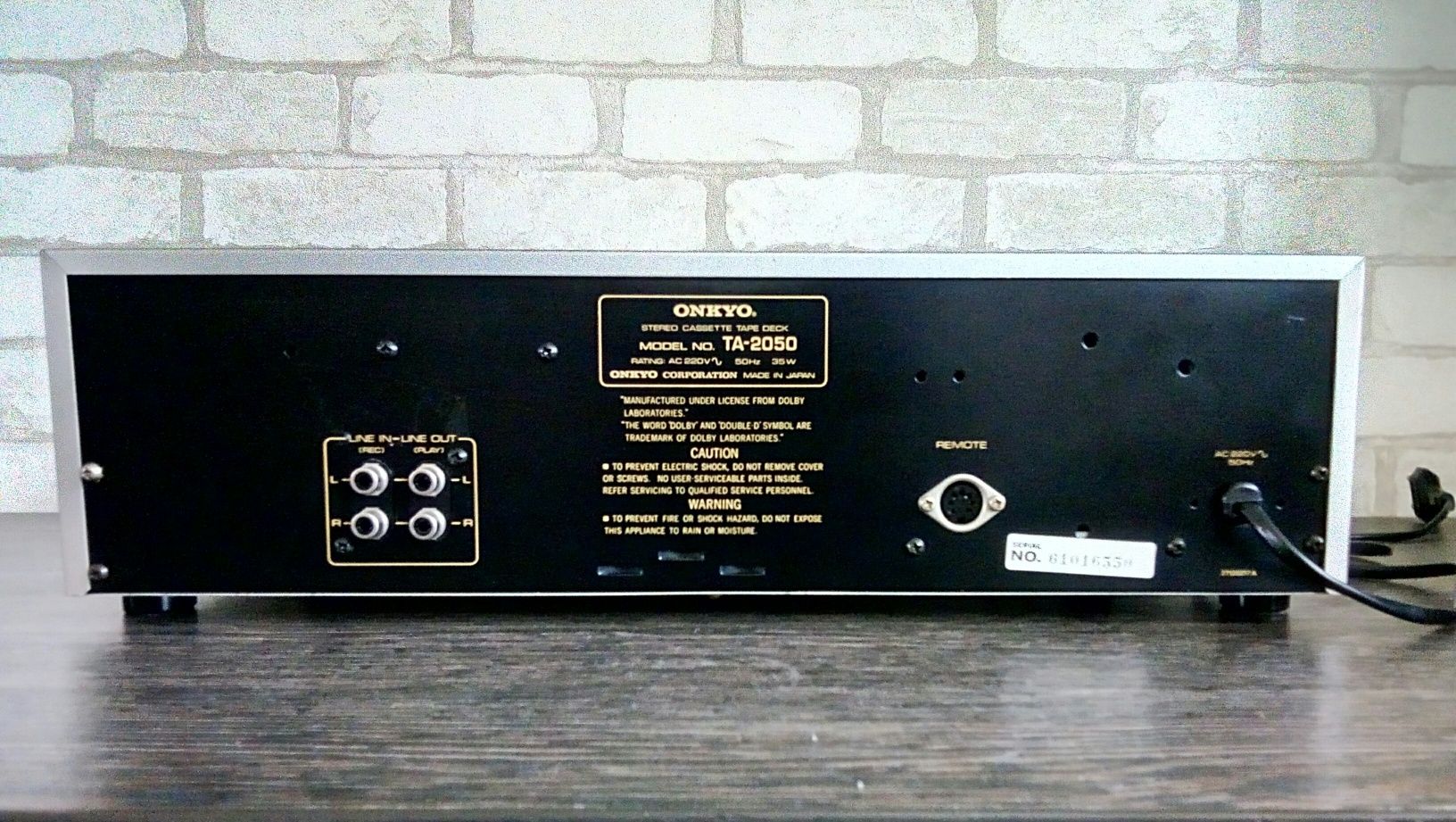 Onkyo TA-2050 Stereo Cassette Deck 1980-82