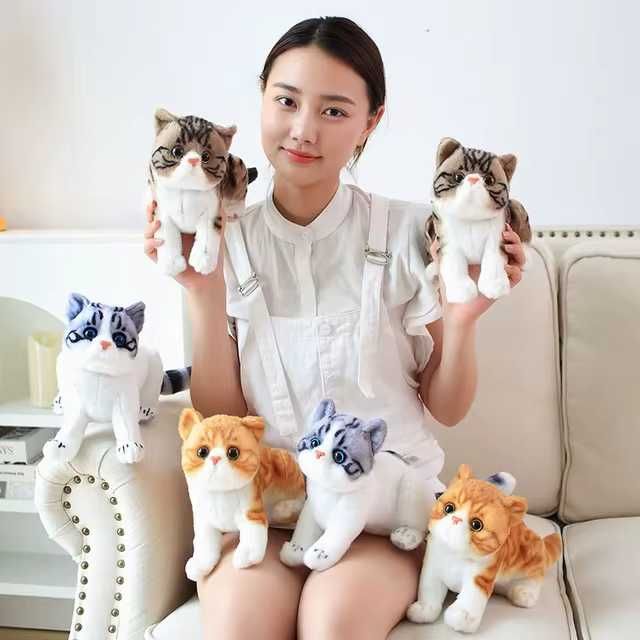 Мягкие игрушки кот, мягкая игрушка реалистичный кот Экзот