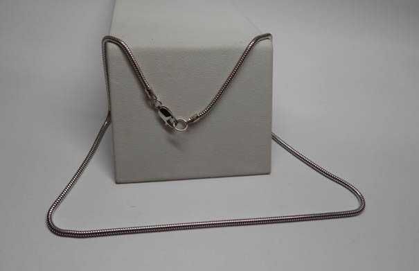 Srebrny łańcuszek linka żyłka żmijka 41 m.