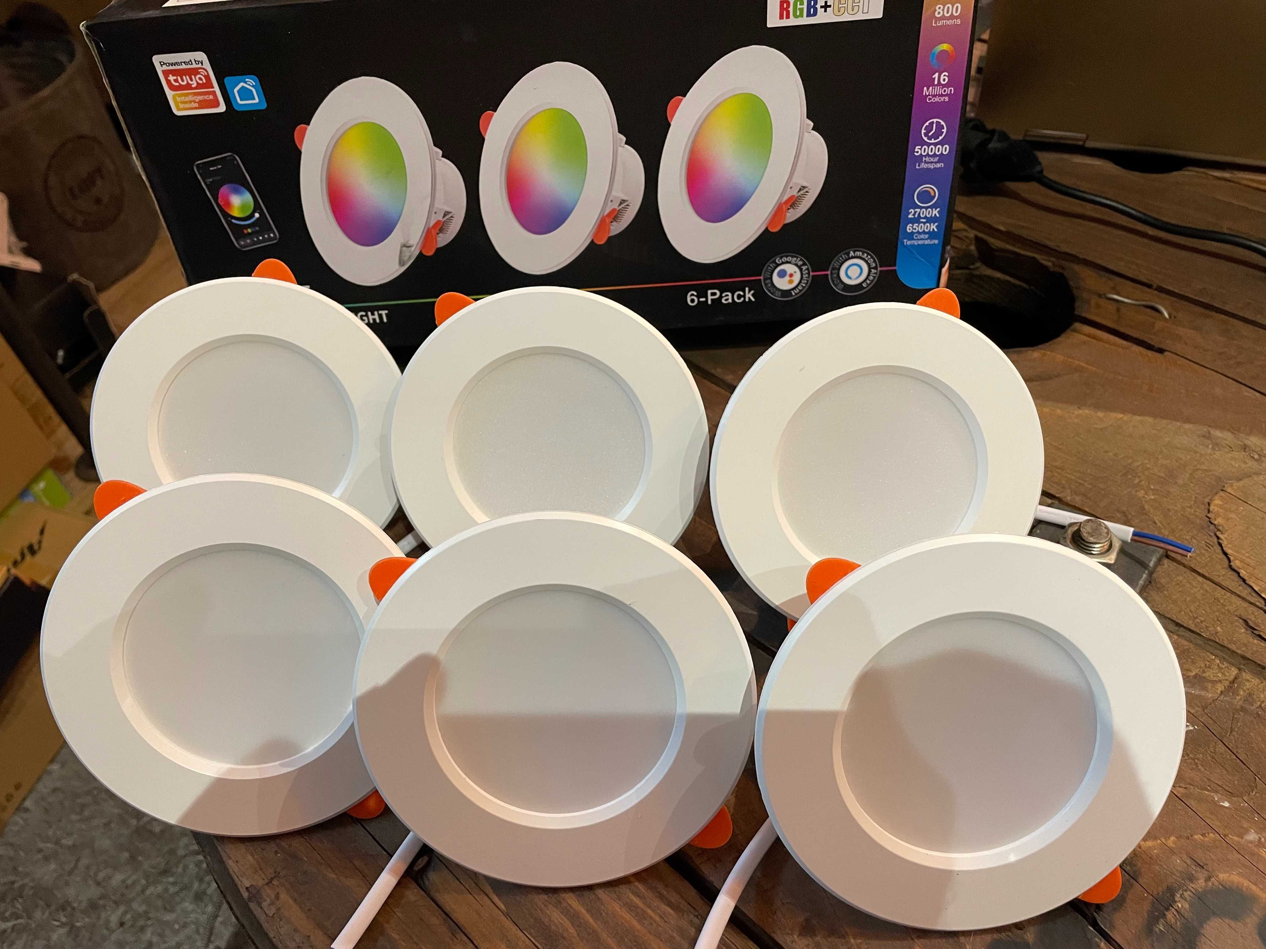 Oprawka ze światłem LED RGB CCT 6pack  bluetooth SMART LIGHT