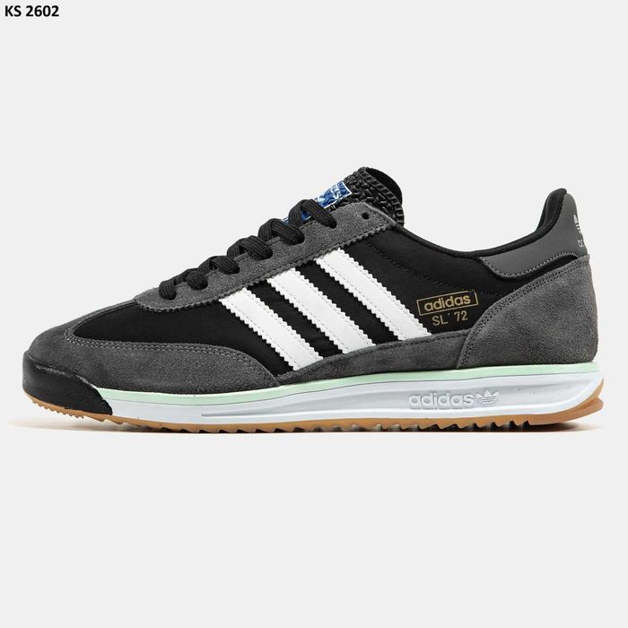 Мужские кроссовки Adidas SL 72 "Gray" Premium. Размеры 40-45