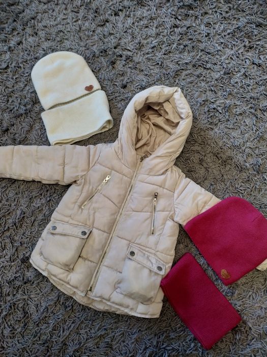 Курточка Zara, ,парка,ветровка, комплект шапка- снуд