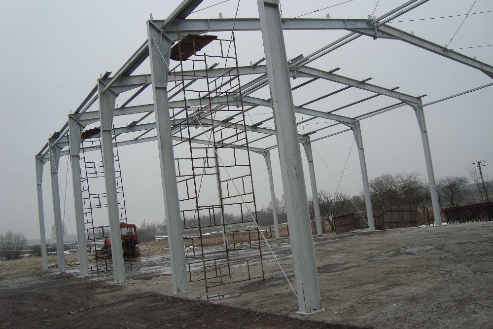 Konstrukcja stalowa ocynk hala 15x30x4m 450m2