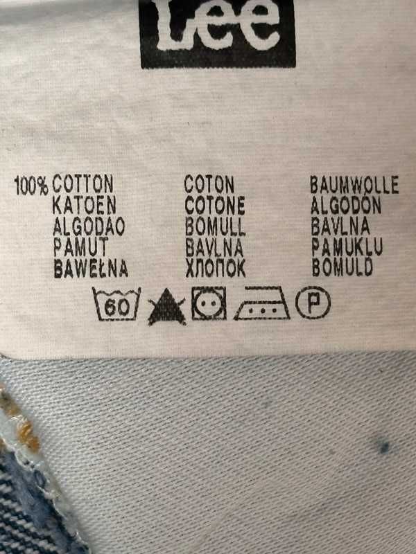 Spodnie męskie Lee Brooklyn W30 L32 jasne jeansy straight 100% bawełna