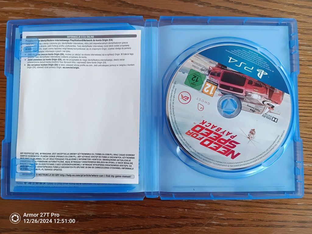 Gra na konsolę Sony PlayStation 4 i 5 Need For Speed Payback PL