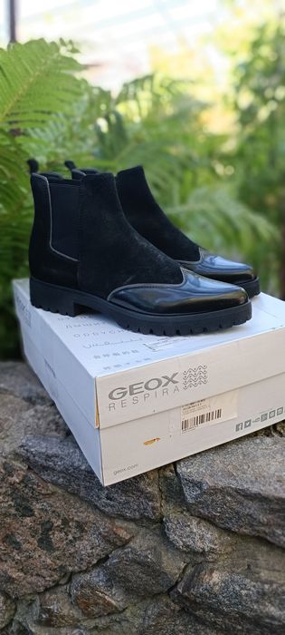 Чоботи замша+ шкіра Geox р.36