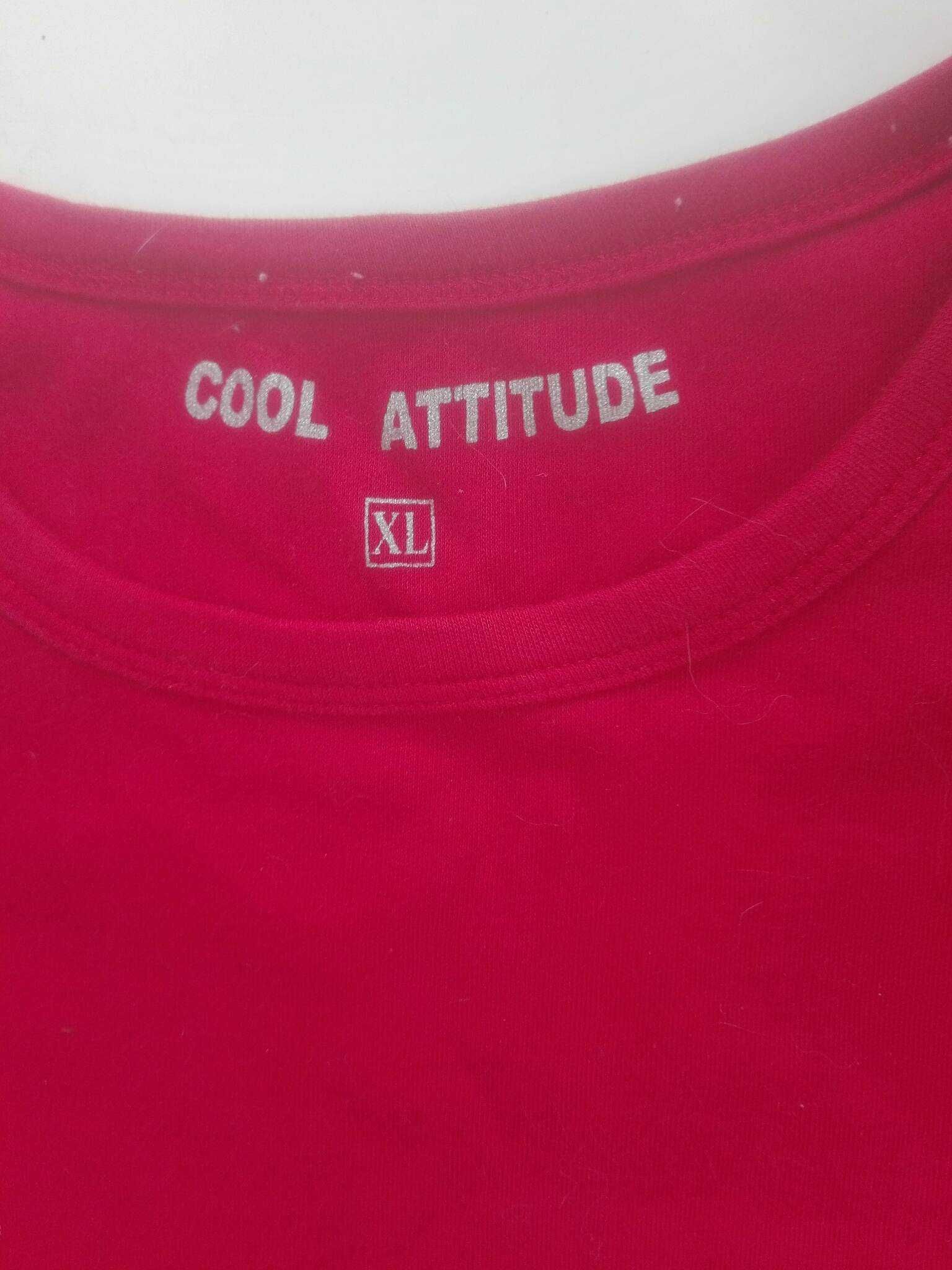 T-shirt vermelha em algodão marca Cool Attitude