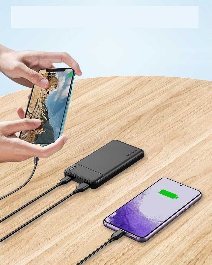 Powerbank 10000mah przenośna ładowarka asperx ax1023 USB, USB-C