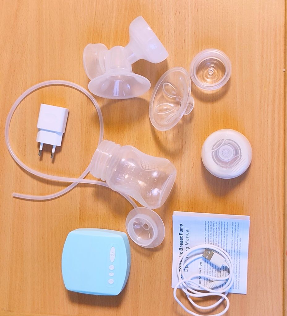 Електричний молоковідсмоктувач BREAST PUMP + масажна насадка