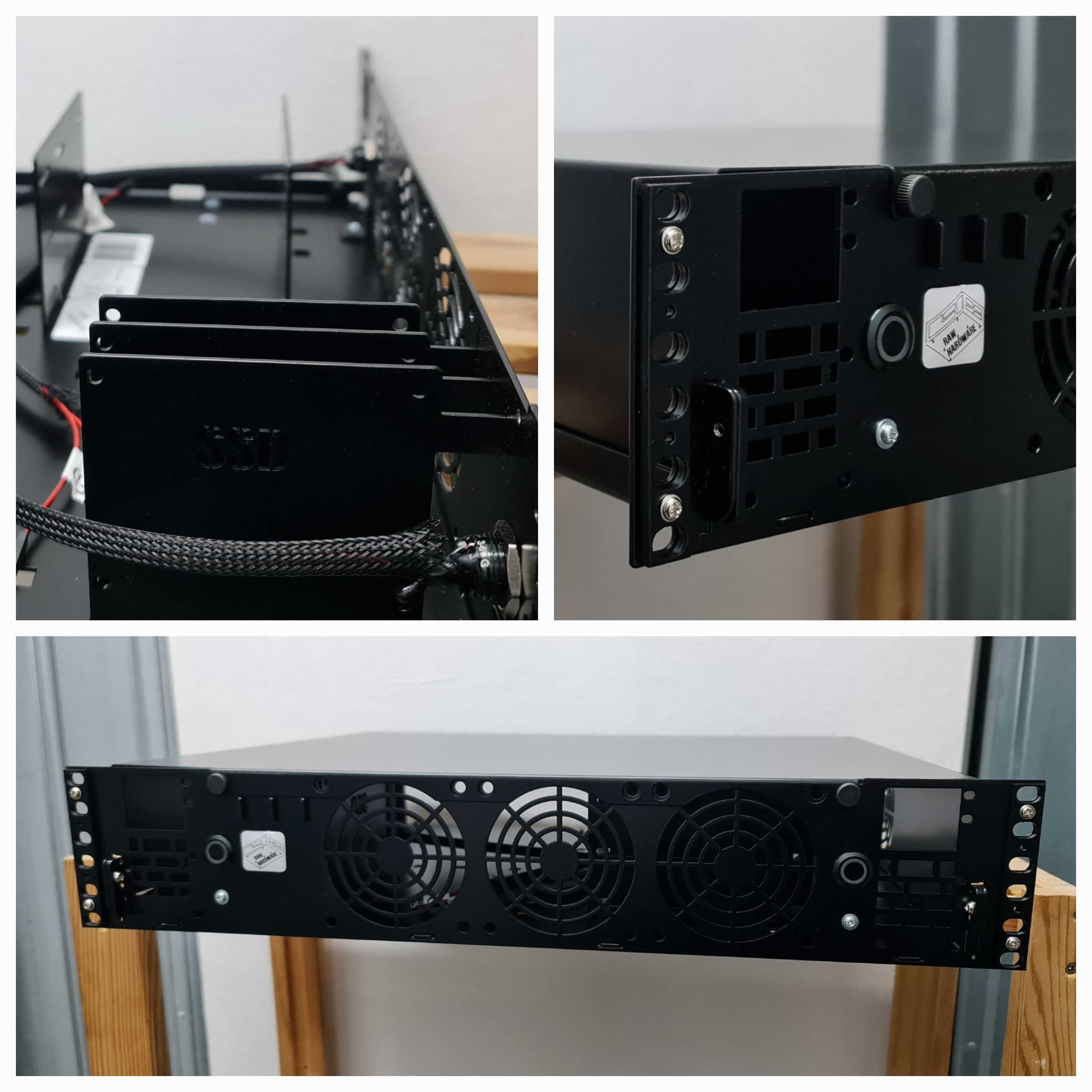Obudowa RACK do szafy 19 cali R-CASE 2 v2 / Serwer 2 x mATX, 2 x FLEX
