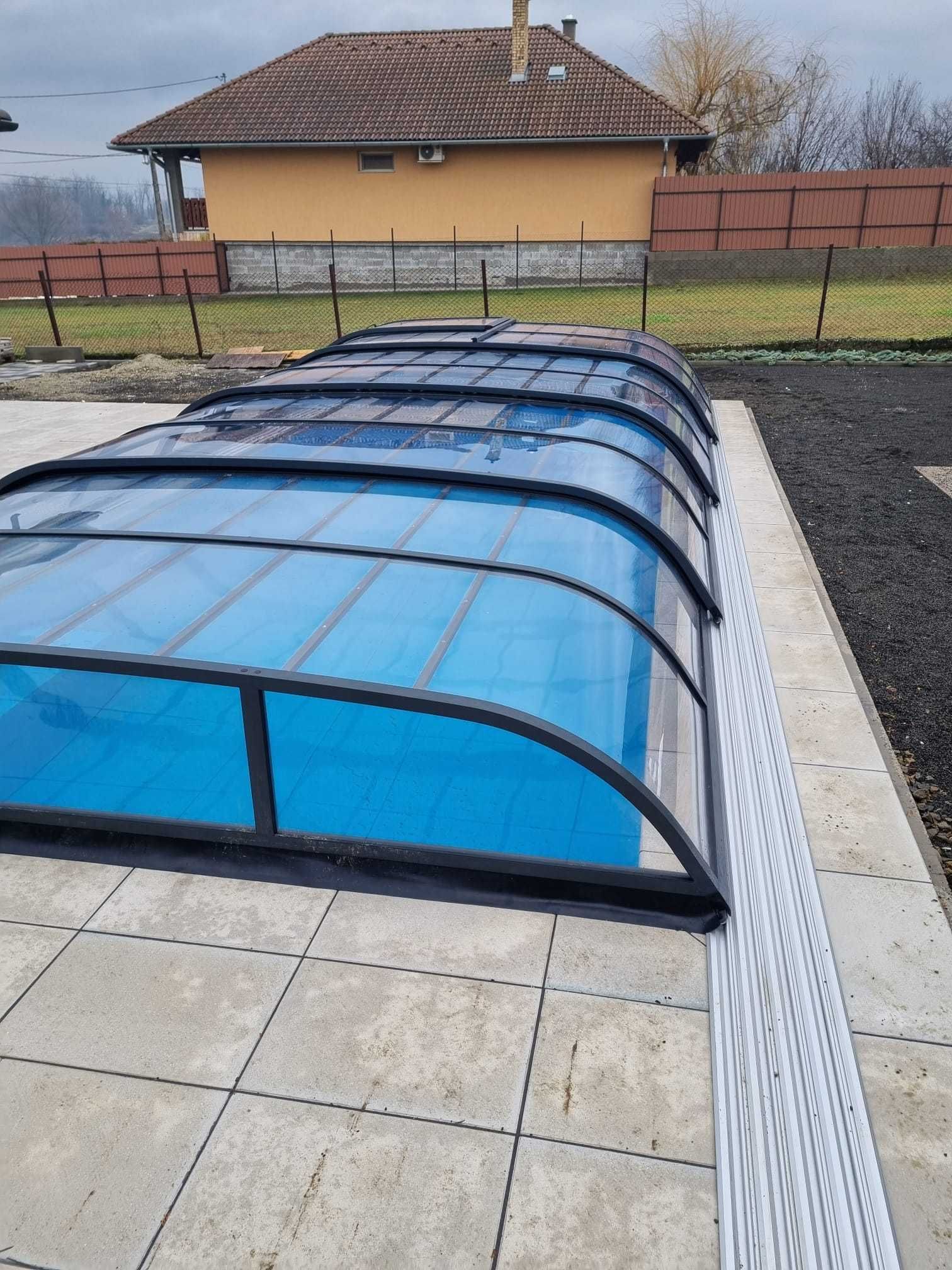 Zadaszenie basenowe, basenu, 370 x 850 x 80 cm - System Covers