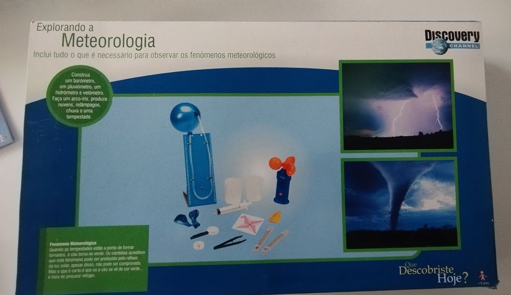 Kit Explorando a Meteorologia da "Discovery Channel". Adequado p