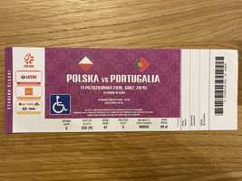 Bilet kolekcjonerski Polska vs Portugalia 2018 Stadion Śląski