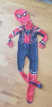 Kostium Spider-Man z maską stopkami i rękawiczkami 7 lat 128cm