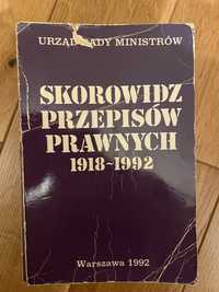 Skorowidz przepisów prawnych 1992 Urząd Rady Minis