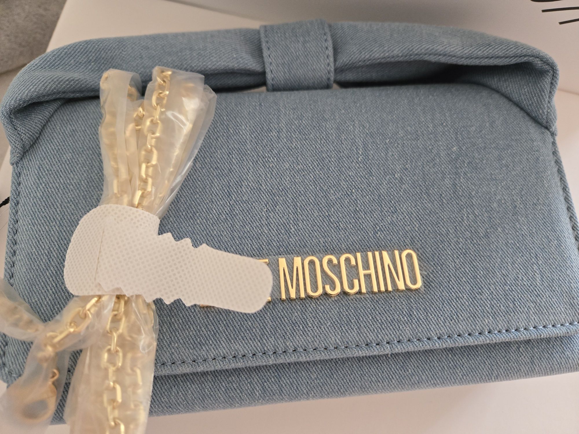 Сумка Love Moschino/ джинс/оригінал/нова/ клатч