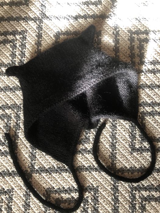 Чепчик з вушками/ чепчик котик/шапка котик