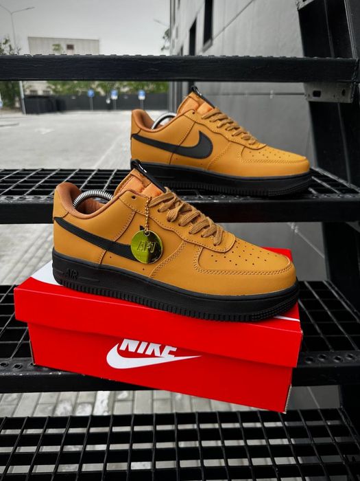РОЗПРОДАЖ! Nike Air Force black/ caramel 41 42 43 44 45 форси