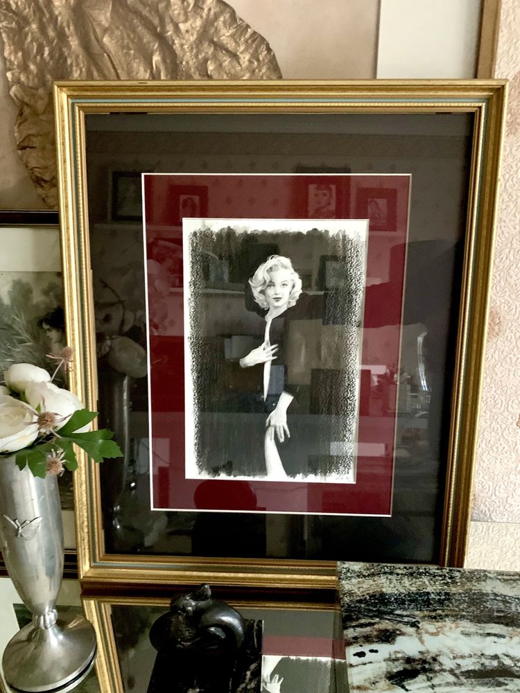 Marilyn Monroe Rysunek Obraz Duży Oryginalny Portret