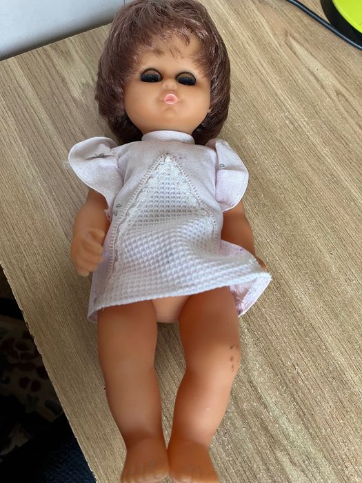 Кукла в платье с глазками