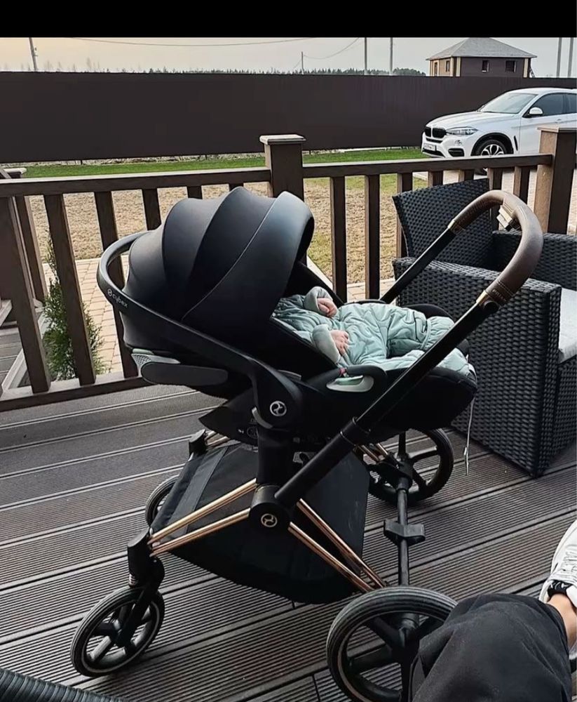 Автокресло cybex cloud-t sepia black plus идеал !!!