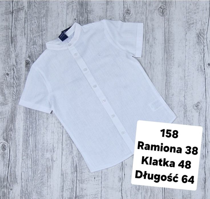 Koszula chlopieca 152 bawelniana elegancka wizytowa GT A'la muslin
