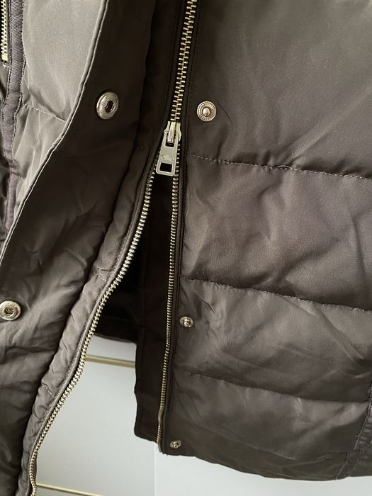 Oltre markowa puchowa brazowa kurtka damska