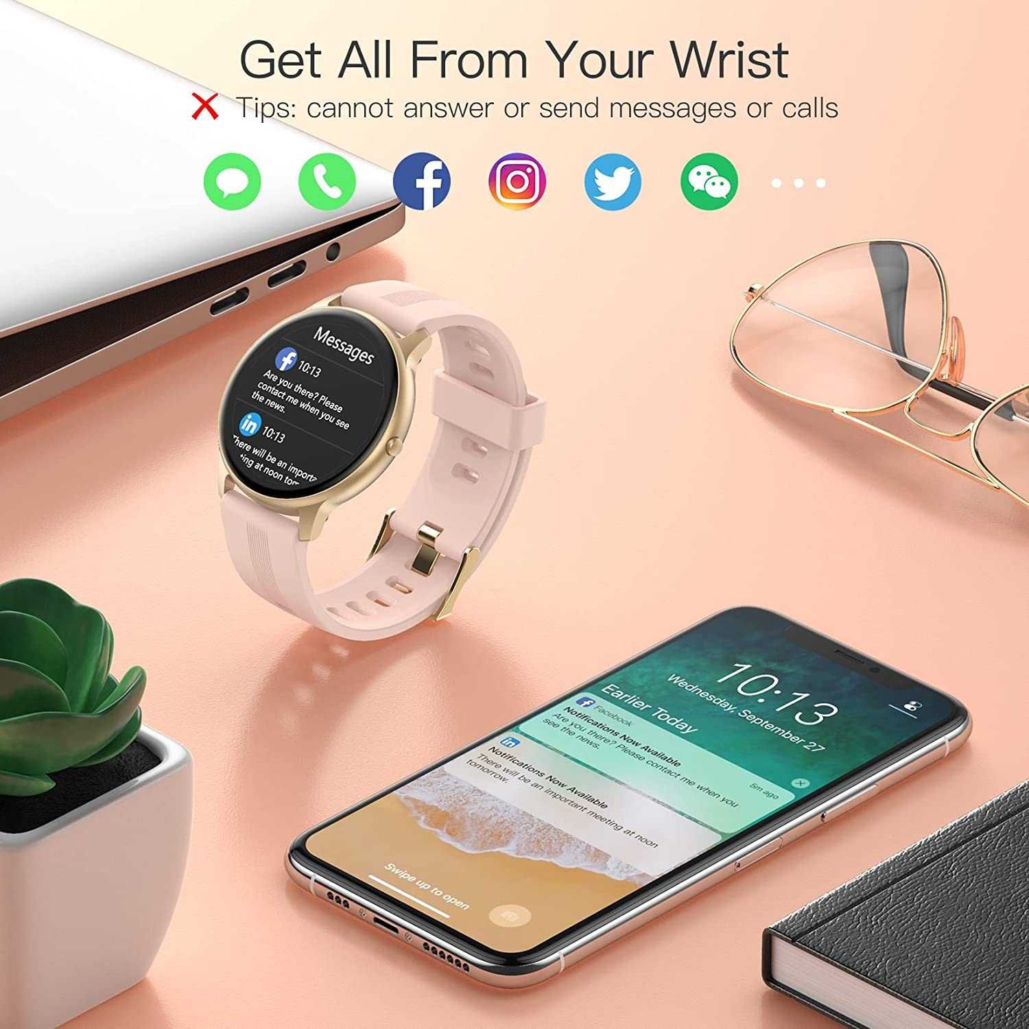 Smart Watch AGPTEK Android and iOS