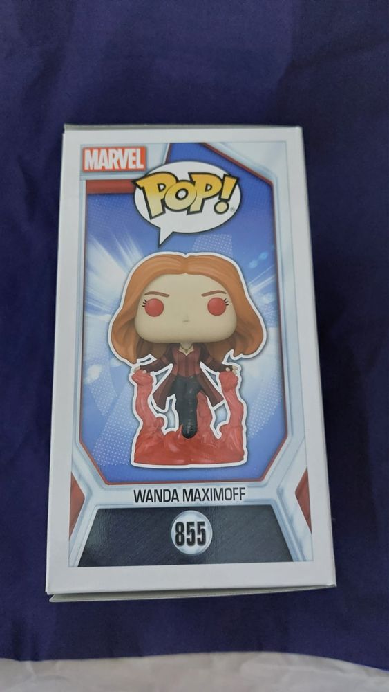 Funko POP! WANDA MAXIMOFF #855 Glow GITD, Pop in a Box Excl.