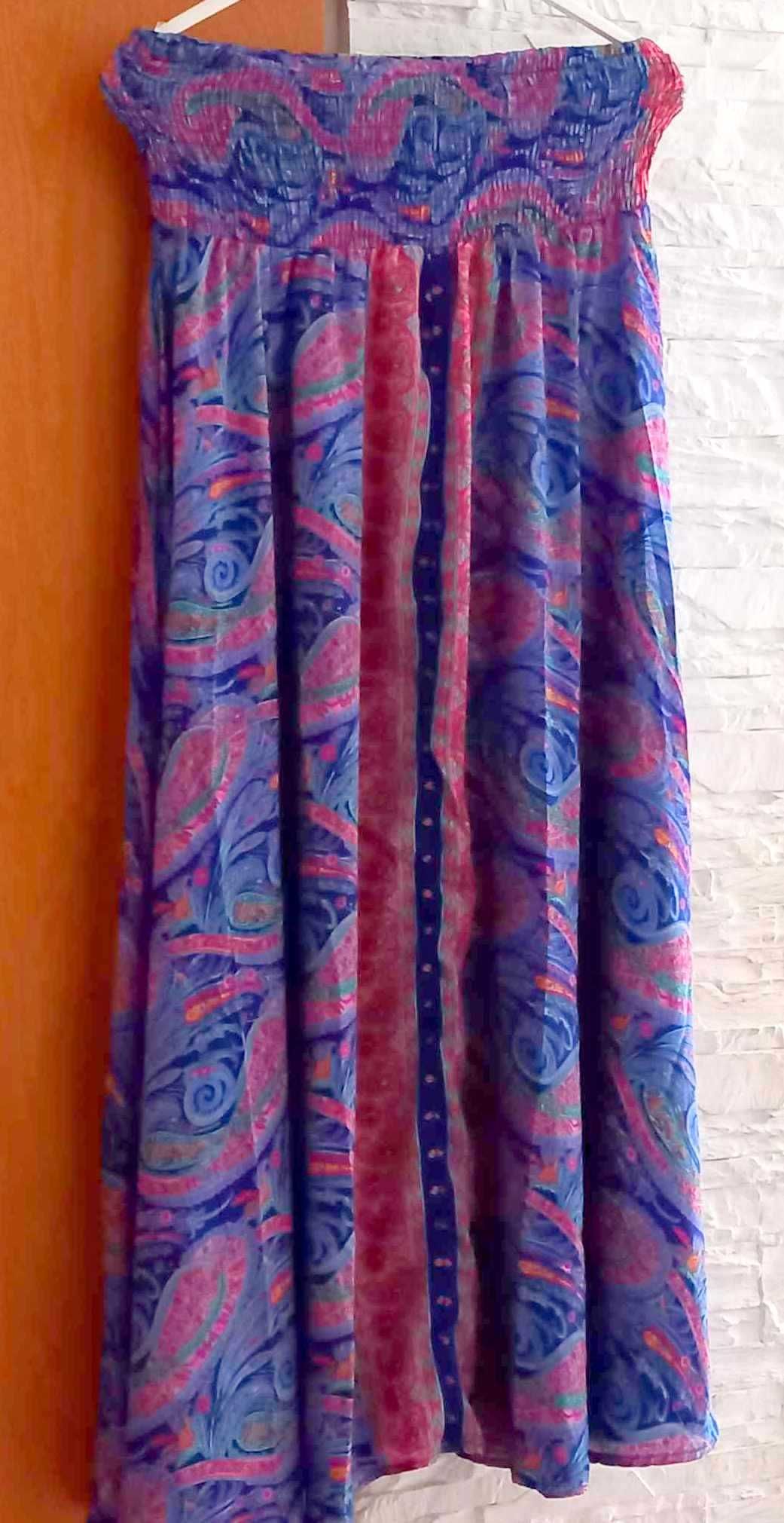 Spodnice jedwabne maxi roz.38-48(uniwersalny)