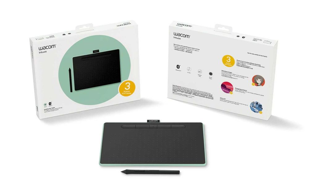 Графічний планшет Wacom Intuos M Bluetooth Pistachio (CTL-6100WLE)