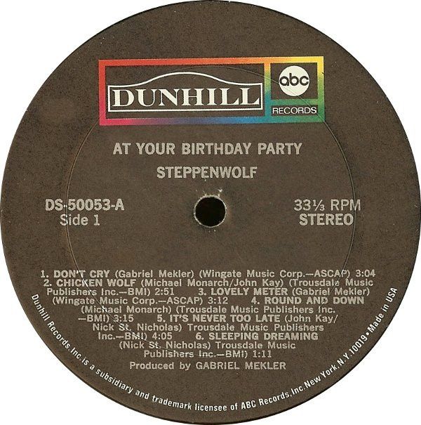 Виниловая пластинка Steppenwolf - At Your Birthday Party