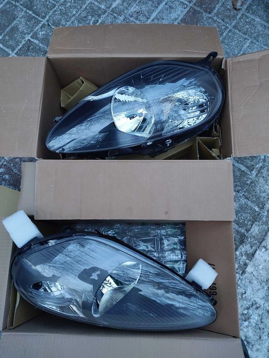 FIAT GRANDE PUNTO 2008 + lampa przednia lewa + prawa NOWE komplet