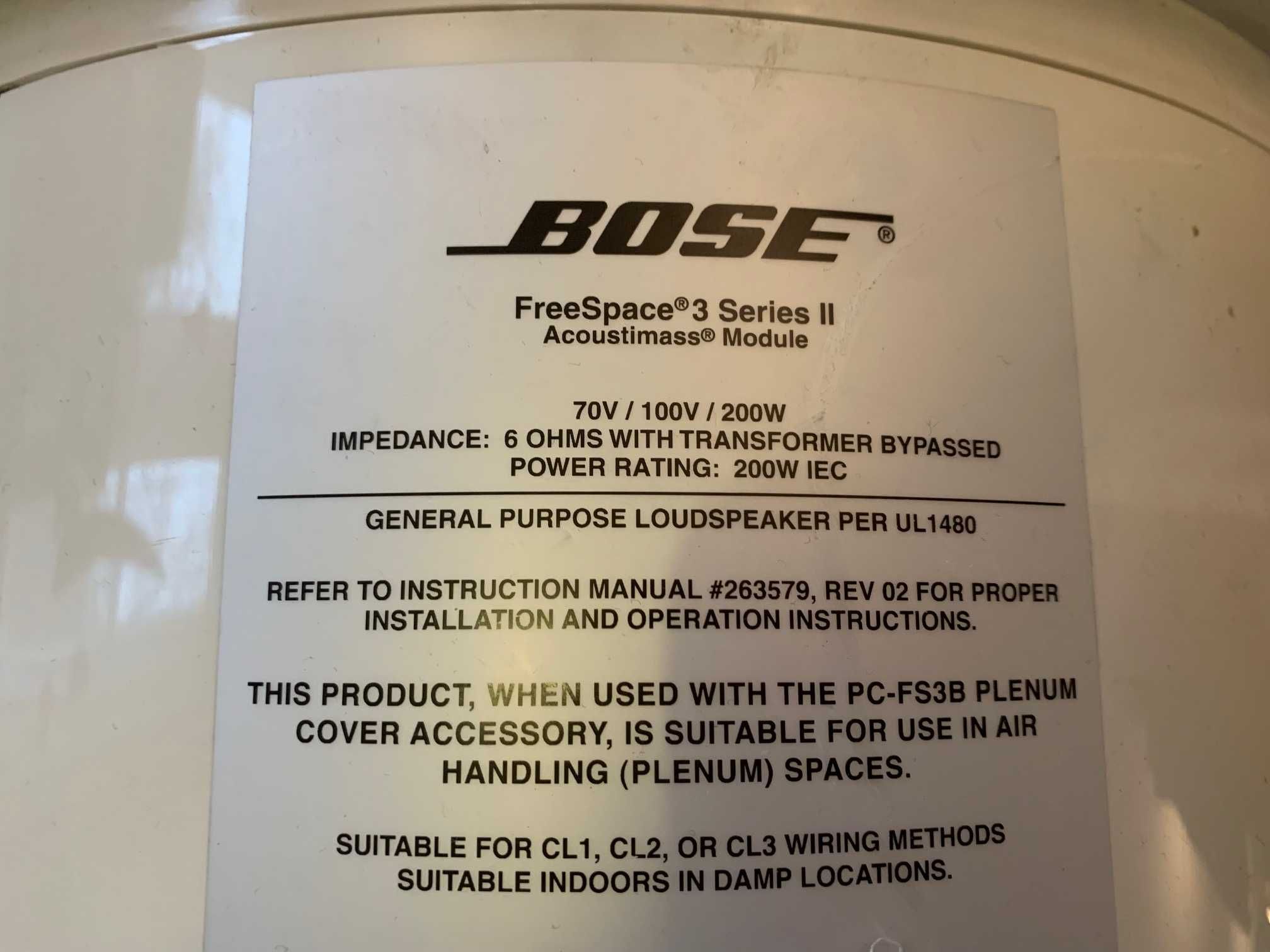 BOSE Freespace 3-II White Zestaw głośników sufitowych z subwooferem