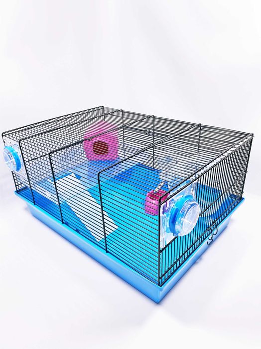 Просторная клетка MILOS MEDIUM для хомяков/крыс.NEW.Италия. 50x35x25см